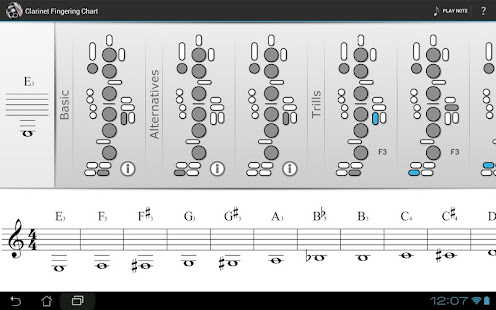 Clarinet Fingering Chart(圖6)-速報App