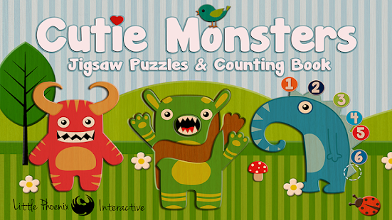 Cutie Monsters Jigsaw Puzzles  