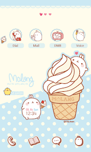 CUKI Theme ice cream molang