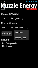Muzzle Energy Calculator poster 3