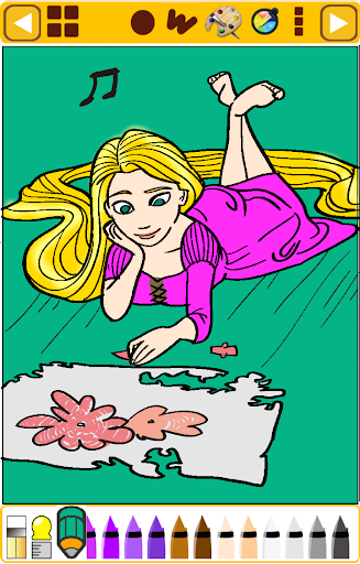 免費下載教育APP|Coloring Book Princess Tangled app開箱文|APP開箱王