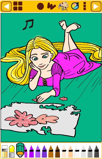 【免費教育App】Coloring Book Princess Tangled-APP點子