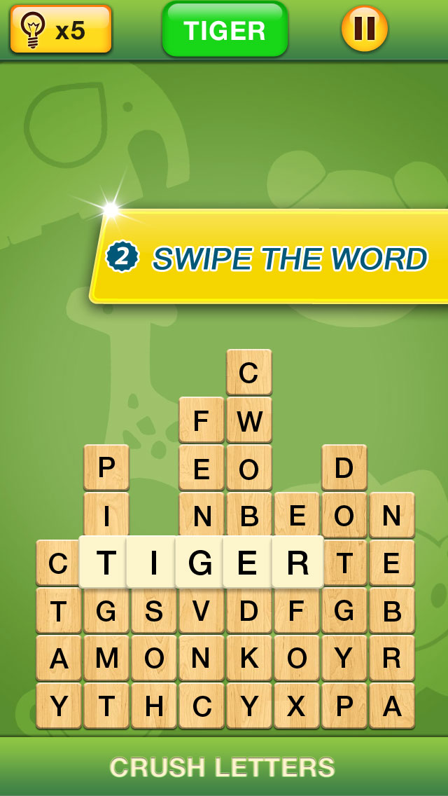 Crush Letters - Search Word Screen 2