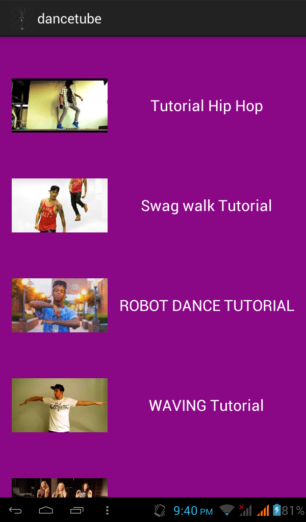Dance Moves Screen 2