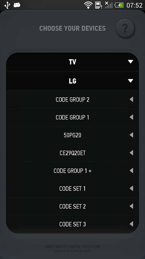 Smart IR Remote for HTC One - screenshot