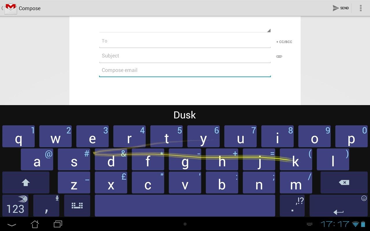 SwiftKey Tablet Keyboard - screenshot