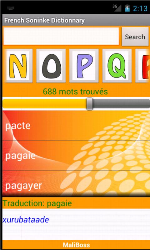 Dictionnaire Français-Soninké Screen 3