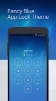 Fancy Blue: App Lock Theme APK تصویر نماگرفت #2