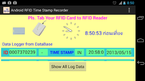 RFID Time  Attendance poster 1
