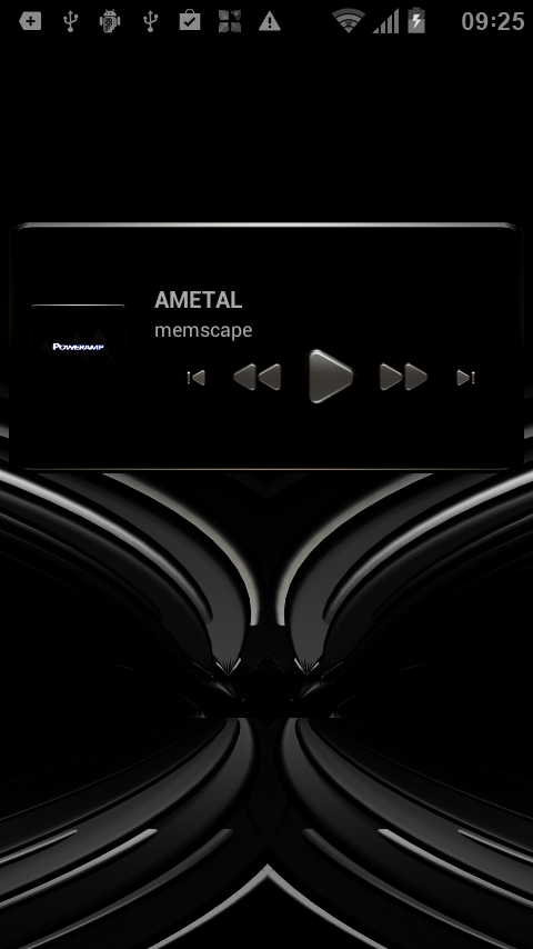   Poweramp Widget AMETAL: captura de tela 