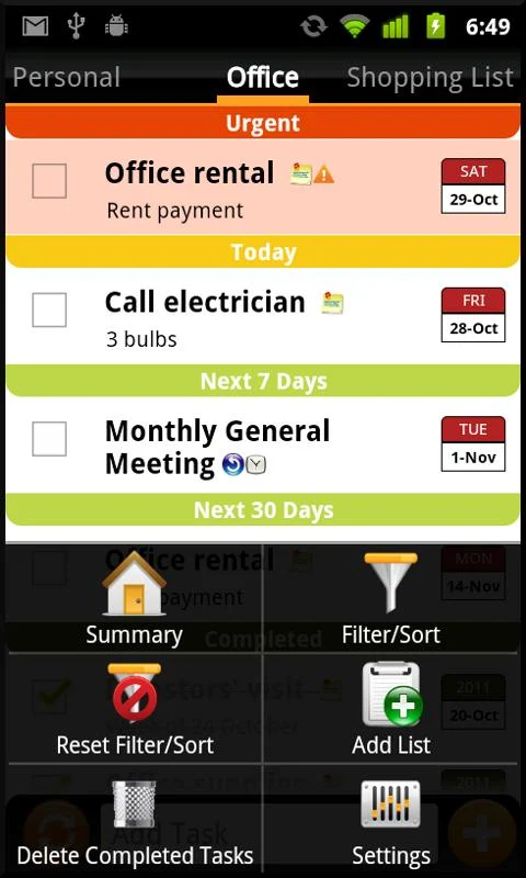 Tasks N ToDos Pro - To Do List - screenshot