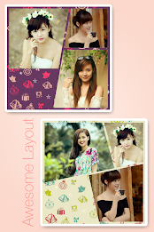 Edit photo with square frame poster 3