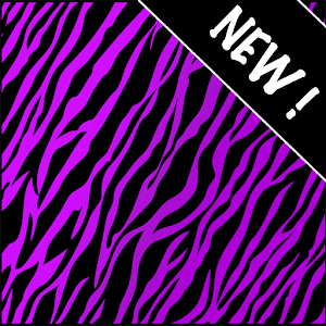 GO SMS Purple Zebra Theme