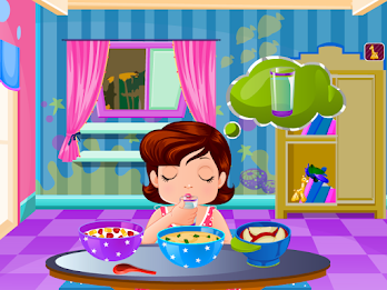 Cute Doris Bathing Baby Games poster 5