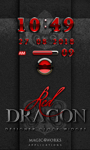 Red Dragon 2 Digital Clock