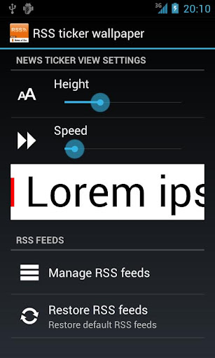 RSS ticker wallpaper v1.0.18