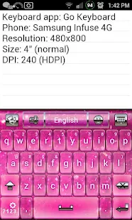 Pink Glitter Keyboard Skin