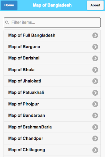 Map of Bangladesh - মানচিত্র