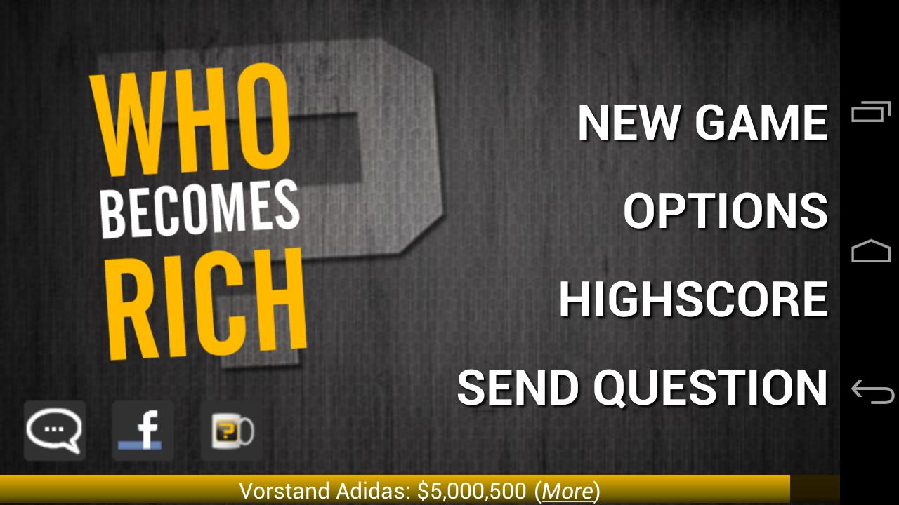 Android application Who Becomes Rich (ad-free) screenshort