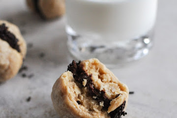 Peanut Butter Oatmeal Cookie Sandwiches with Whipped Chocolate Ganache