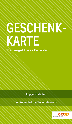 Coop Geschenkkarten-App