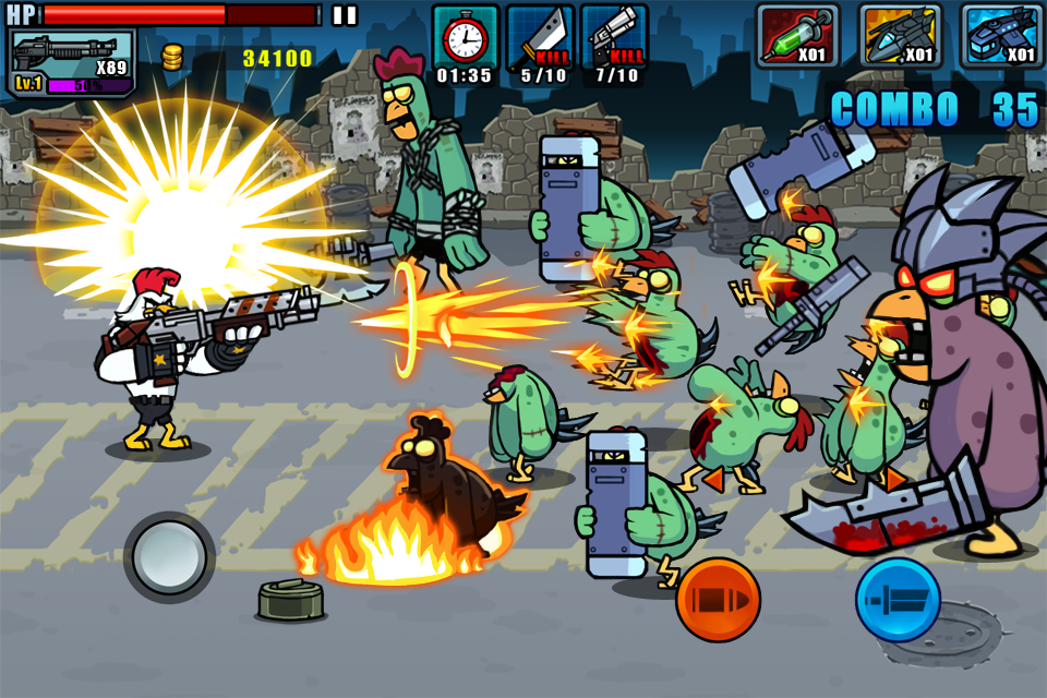 Chicken Warrior:Zombie Hunter - screenshot