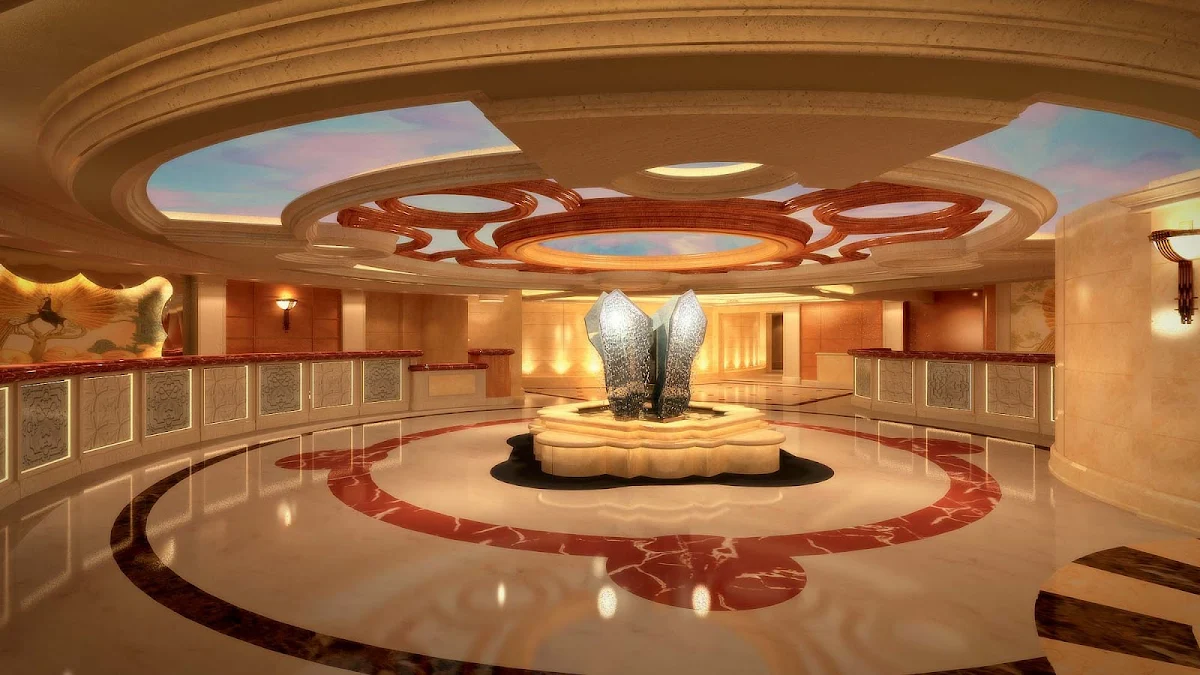 Mini-Piazza-Royal-Princess - Head to the Mini-Piazza on Royal Princess for the ship's passenger services and shore excursions desks.