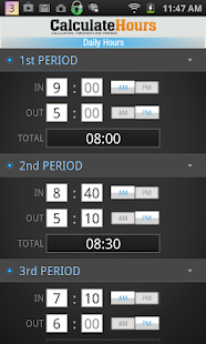 Calculate Work Hours-Timesheet