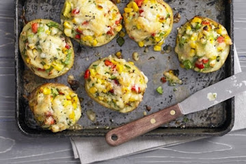 Stuffed jacket potatoes