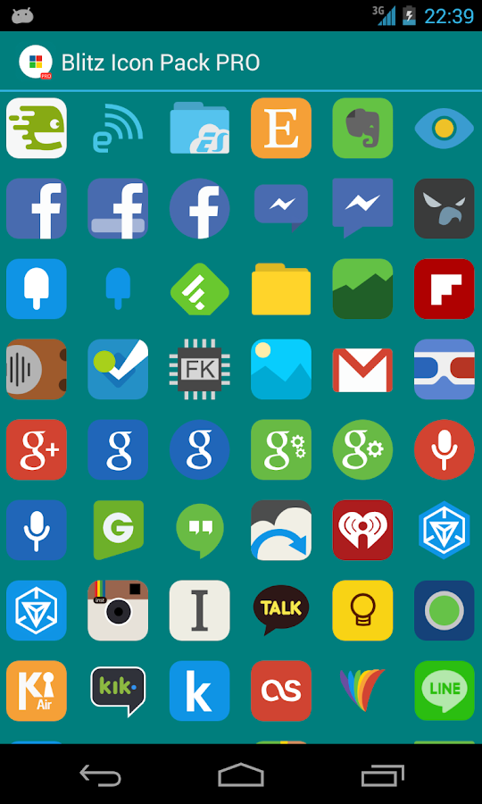 Blitz PRO (Icon Pack) - screenshot