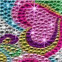 Rhinestone Rainbow Hearts LWP logo