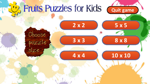 아이들을위한 과일 퍼즐