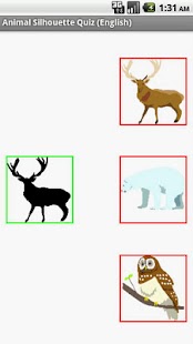 Animal Silhouette Quiz EN Screenshots 1