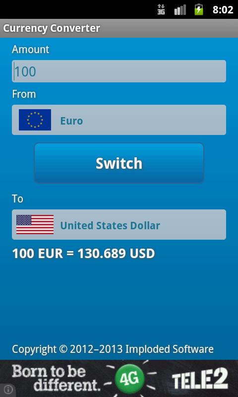 Currency Converter Screen 3
