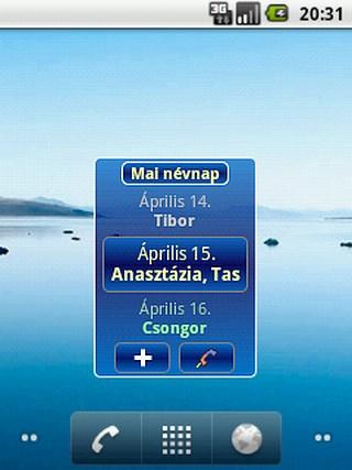 Android application Névnap Ma + screenshort