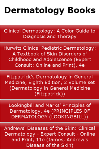 Dermatology Books