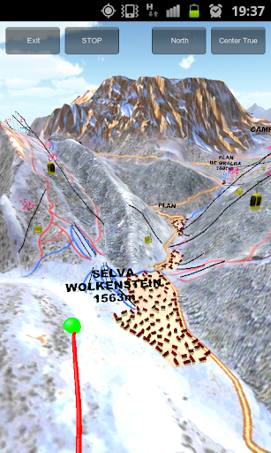 Virtual Ski Map Sella Ronda