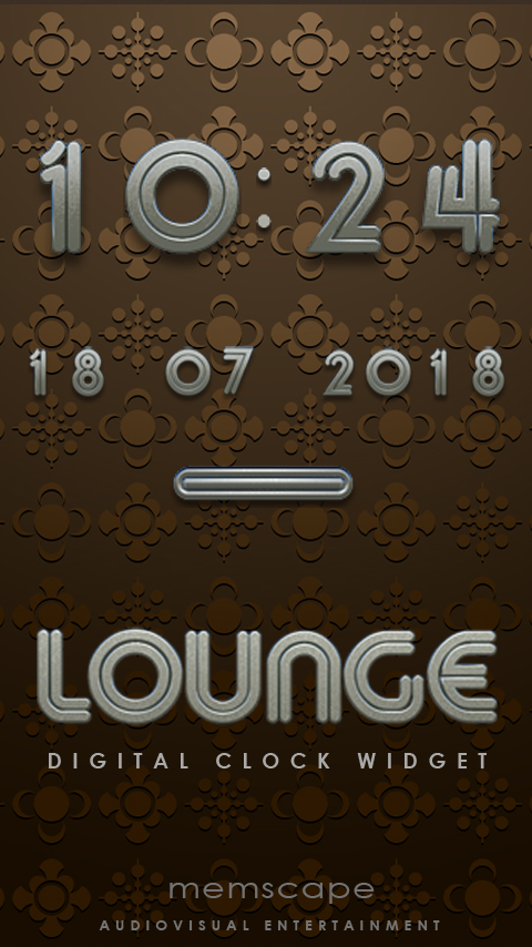 LOUNGE Digital Clock Widget Screen 3