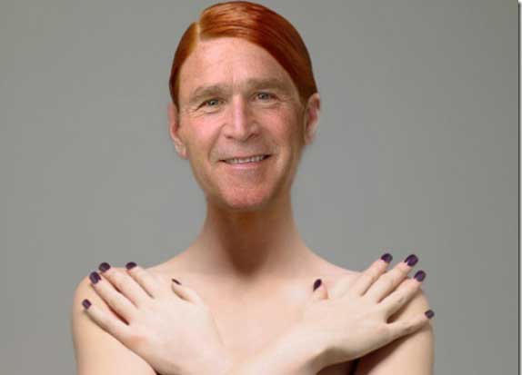 photoshop tricks on George Bush & George Bush Pictures