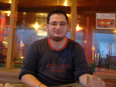 Sumit @ World Peace cafe - On the roof of the hotel