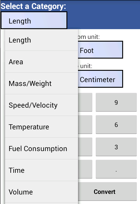    Quick Unit Converter- screenshot  