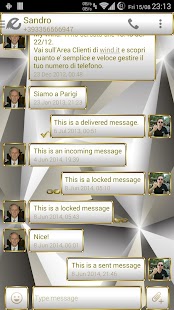 Free Theme Frame W G for EvolveSMS APK for Android