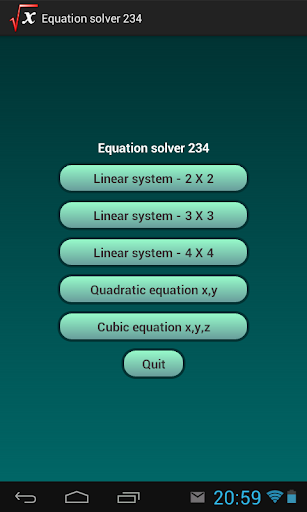 Equation Solver 234