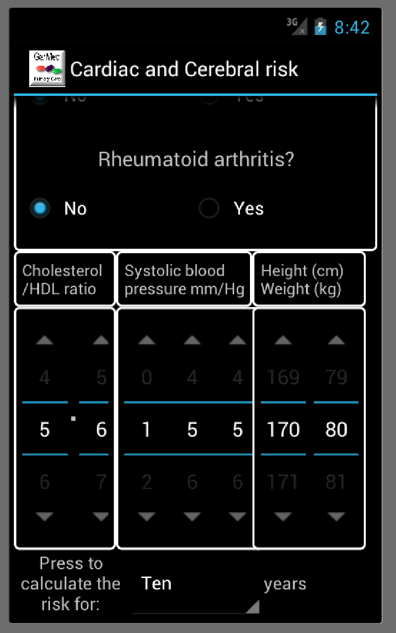 Cardiac and Cerebral Risk Screen 3