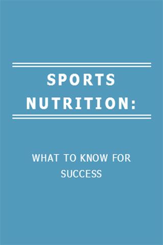 Sports Nutrition Secrets
