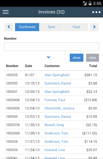 Salesman: Invoices Quotes