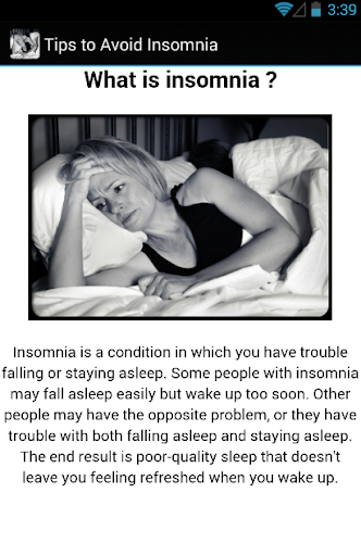 【免費醫療App】Insomnia Symptoms Treatment-APP點子