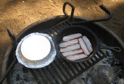 Bacon and Biscuits Cooking