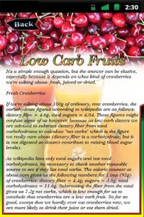 Free Low Carb Fruits APK