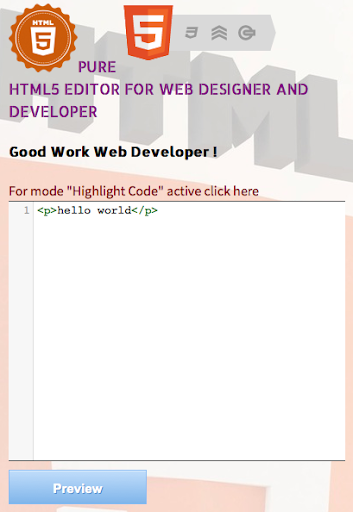 Try It Editor HTML
